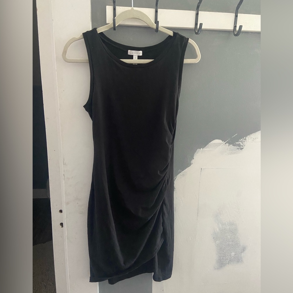 Leith Mini Sleeveless T-Shirt Dress Black Sz S Used
